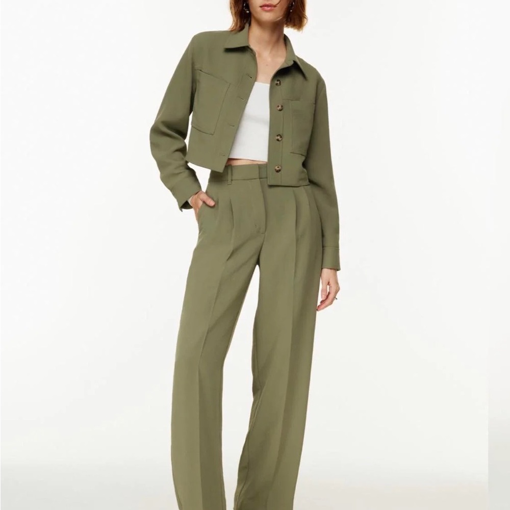 Aritzia Effortless Pant Wilfred Size 12 Bitter Sage